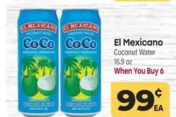 Tony’s Fresh Market El Mexicano Coconut Water offer