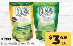 Tony’s Fresh Market Klass Listo Powder Drinks offer