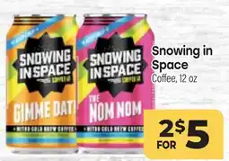 Tony’s Fresh Market Snowing in Space Coffee offer