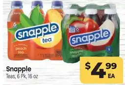 Tony’s Fresh Market Snapple Teas offer