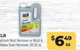 Tony’s Fresh Market CLR Calcium Rust Remover or Mold & Mildew Stain Remover offer