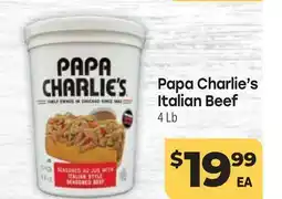 Tony’s Fresh Market Papa Charlie's Italian Beef offer