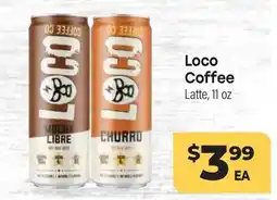 Tony’s Fresh Market Loco Coffee Latte offer