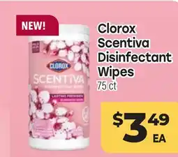 Tony’s Fresh Market Clorox Scentiva Disinfectant Wipes offer