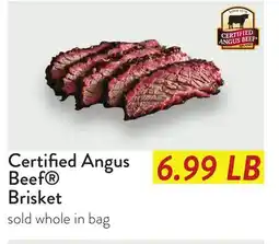 Fresh Thyme Certified Angus Beef Brisket offer