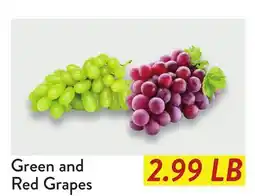 Fresh Thyme Green and Red Grapes offer