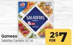 Tony’s Fresh Market Gamesa Saladitas Crackers offer