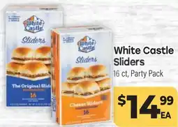 Tony’s Fresh Market White Castle Sliders offer