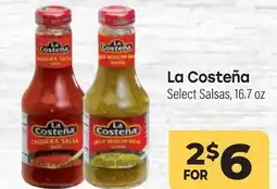 Tony’s Fresh Market La Costeña Select Salsas offer