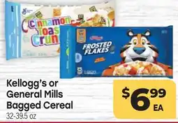 Tony’s Fresh Market Kellogg's or General Mills Bagged Cereal offer