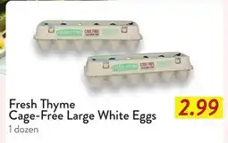 Fresh Thyme Fresh Thyme Cage-Free Large White Eggs offer