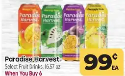 Tony’s Fresh Market Paradise Harvest Select Fruit Drinks offer