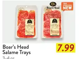 Fresh Thyme Boar's Head Salame Trays offer