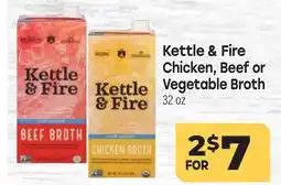 Tony’s Fresh Market Kettle & Fire Chicken, Beef or Vegetable Broth offer