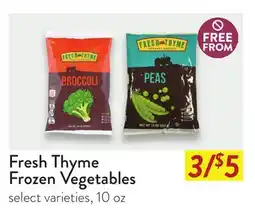 Fresh Thyme Fresh Thyme Frozen Vegetables offer