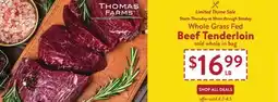 Fresh Thyme Beef Tenderloin offer