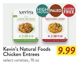 Fresh Thyme Kevin's Natural Foods Chicken Entrees offer