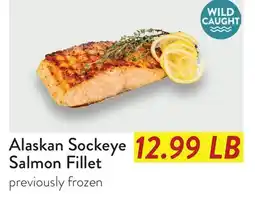 Fresh Thyme Alaskan Sockeye Salmon Fillet offer