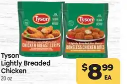 Tony’s Fresh Market Tyson Lightly Breaded Chicken offer