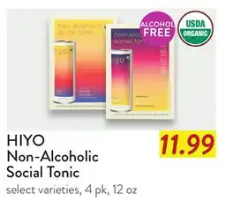 Fresh Thyme HIYO Non-Alcoholic Social Tonic offer