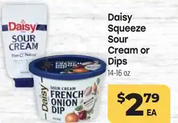 Tony’s Fresh Market Daisy Squeeze Sour Cream or Dips offer