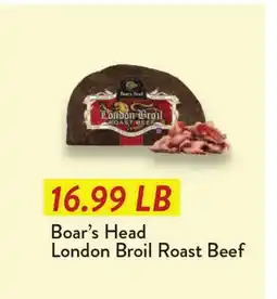 Fresh Thyme Boar's Head London Broil Roast Beef offer