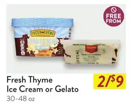 Fresh Thyme Fresh Thyme Ice Cream or Gelato offer