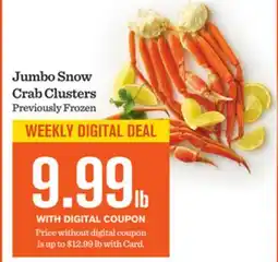 Mariano's Jumbo Snow Crab Clusters offer