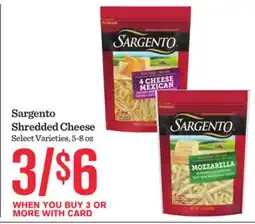 Mariano's Sargento Shredded Cheese offer