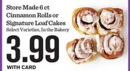 Mariano's Store Made 6 ct Cinnamon Rolls or Signature Loaf Cakes offer