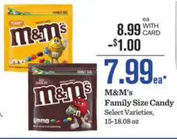Mariano's M&M's Family Size Candy offer