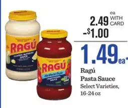 Mariano's Ragú Pasta Sauce offer