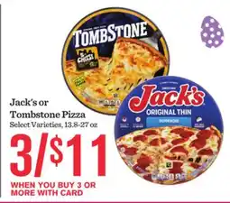 Mariano's Jack's or Tombstone Pizza offer