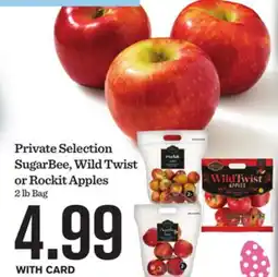 Mariano's Private Selection SugarBee, Wild Twist or Rockit Apples offer