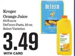Mariano's Kroger Orange Juice offer