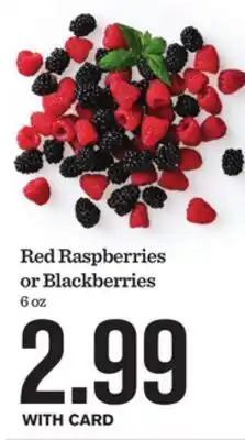 Mariano's Red Raspberries or Blackberries offer
