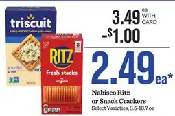 Mariano's Nabisco Ritz or Snack Crackers offer