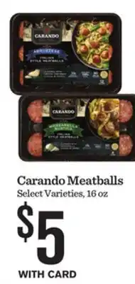 Mariano's Carando Meatballs offer