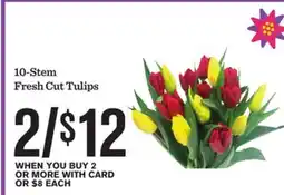 Mariano's 10-Stem Fresh Cut Tulips offer