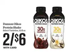 Mariano's Dannon Oikos Protein Shake offer