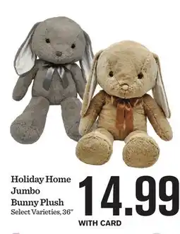 Mariano's Holiday Home Jumbo Bunny Plush offer