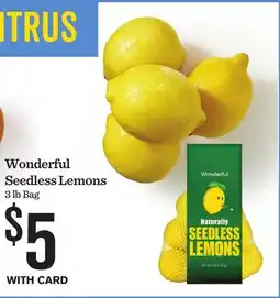 Mariano's Wonderful Seedless Lemons offer