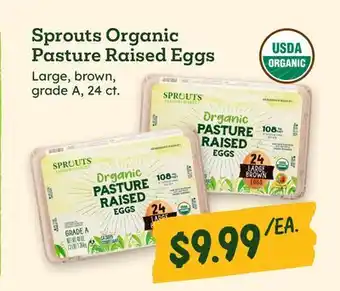 Sprouts Farmers Market Sprouts Organic Pasture Raised Eggs offer