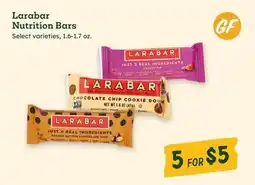 Sprouts Farmers Market Larabar Nutrition Bars offer