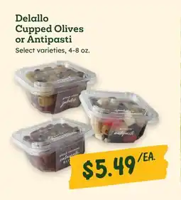 Sprouts Farmers Market Delallo Cupped Olives or Antipasti offer