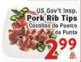 Rio Valley Market US Gov't Insp. Pork Rib Tips offer