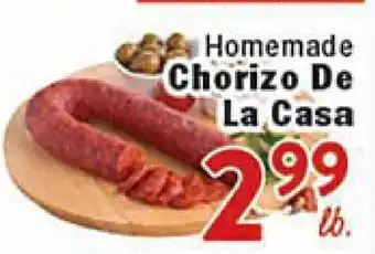 Rio Valley Market Homemade Chorizo De La Casa offer