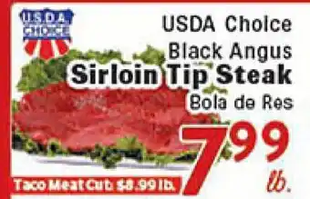 Rio Valley Market USDA Choice Black Angus Sirloin Tip Steak offer