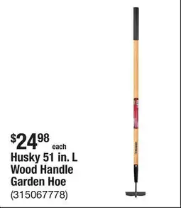 The Home Depot Husky 51 in. L Wood Handle Garden Hoe offer
