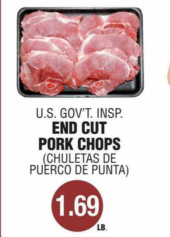 Carnicerias Jimenez End Cut Pork Chops offer